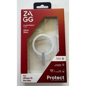 ZAGG Crystal Palace Protect Case for MagSafe for iPhone 15 Pro Max - Clear